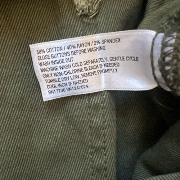 Knox Rose Dark Green Cargo Pants cropped size XXL (SKU K123) elastic waist - Picture 7 of 12